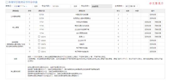 2020年9月浙江省高等教育自學考試畢業申請辦理考生必讀4