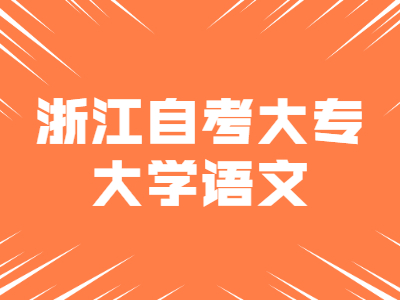 2022年浙江自考大?！洞髮W語文》試題一